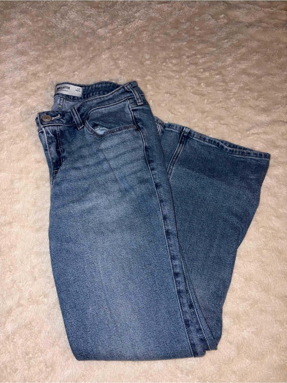 Hollister Bootcut Women's Jeans in Blue Wash